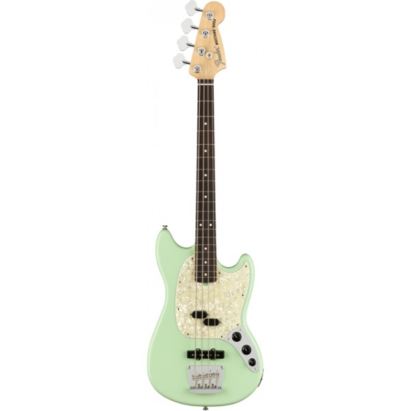 FENDER AMERICAN PERFORMER MUSTANG B SS GREEN RW front