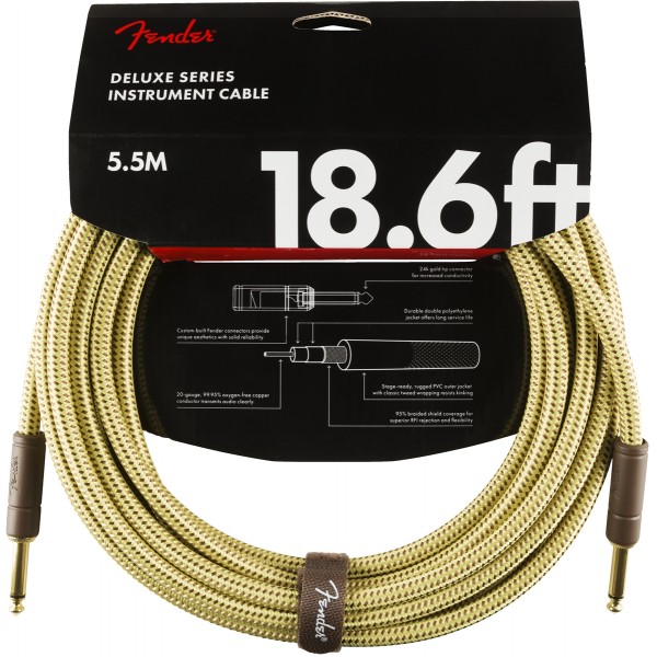 FENDER CABLE DELUXE TWEED 5,5M