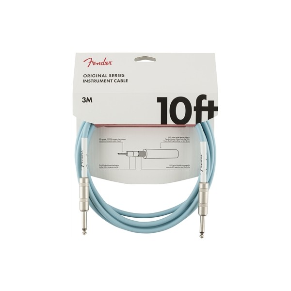 FENDER CABLE ORIGINAL SERIES DAPHNE BLUE 3M