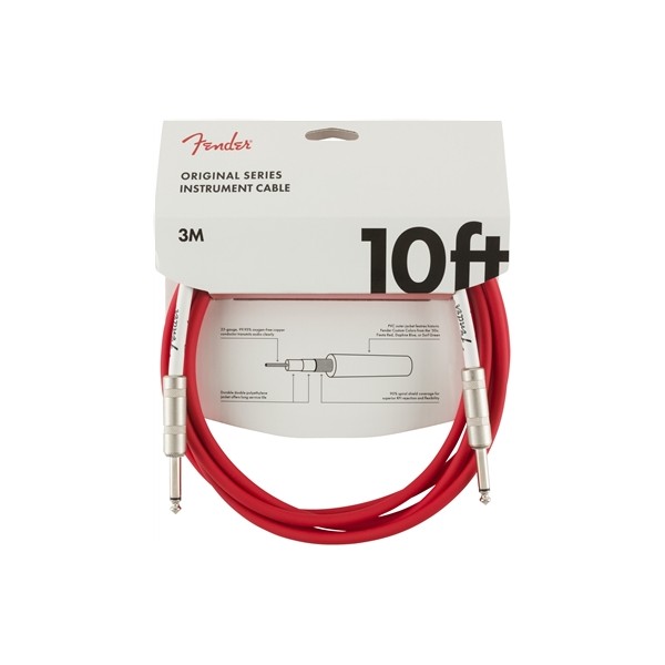 FENDER CABLE ORIGINAL SERIES FIESTA RED 3M