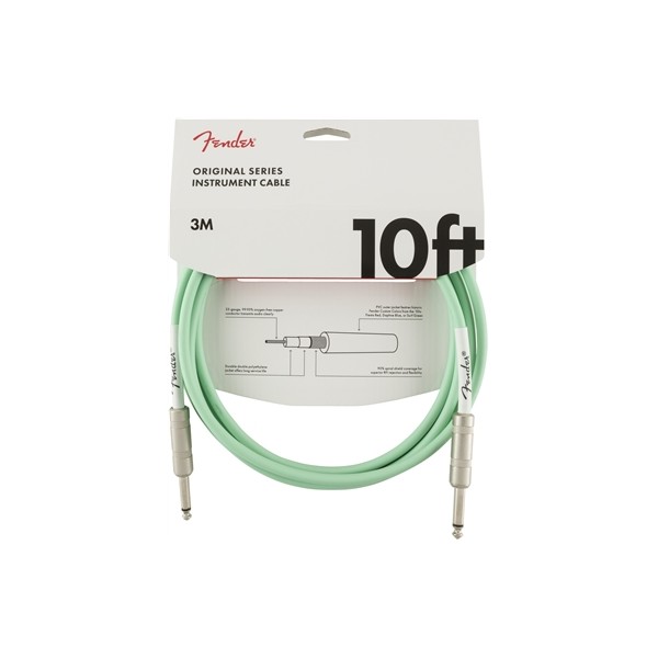 FENDER CABLE ORIGINAL SERIES SURF GREEN 3M