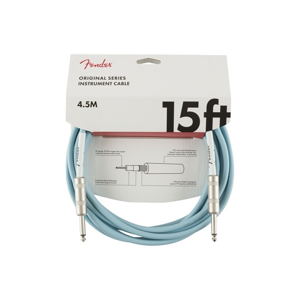 FENDER CABLE ORIGINAL SERIES DAPHNE BLUE 4,5M