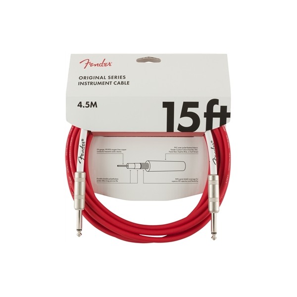 FENDER CABLE ORIGINAL SERIES FIESTA RED 4,5M