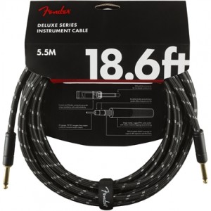 FENDER CABLE DELUXE TWEED NEGRO 5,5M