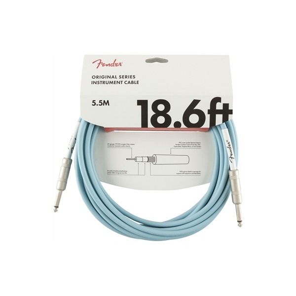 FENDER CABLE ORIGINAL SERIES DAPHNE BLUE 5M