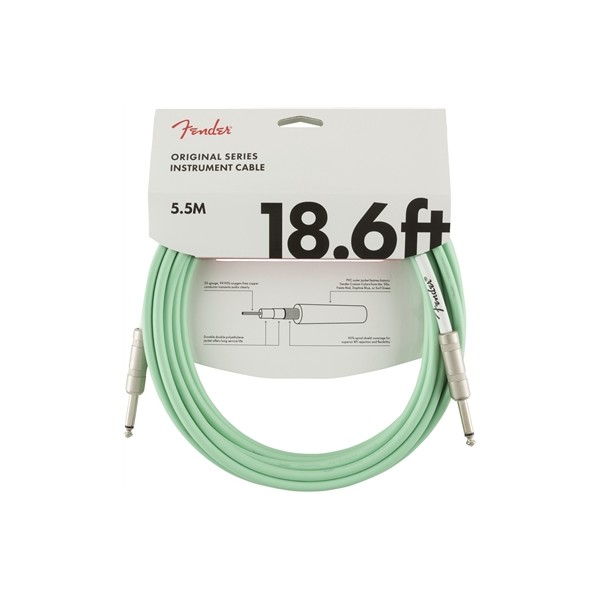 FENDER CABLE ORIGINAL SERIES SURF GREEN 5M