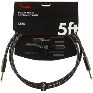 FENDER CABLE DELUXE TWEED NEGRO 1,5M