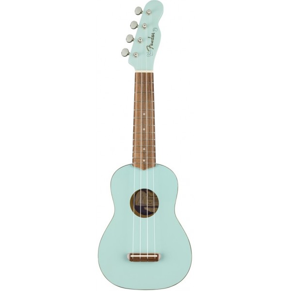 FENDER VENICE SOPRANO DAPHNE BLUE WN front