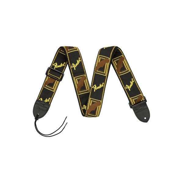 FENDER MONOGRAMADA NEGRA-AMARILLO-MARRON