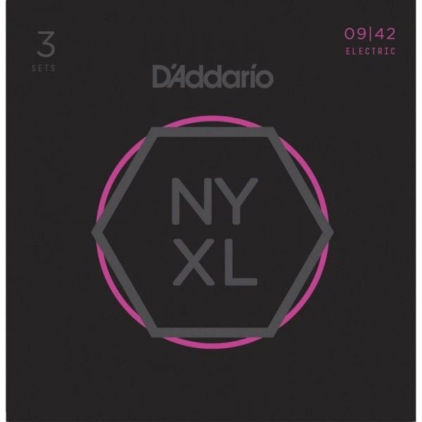 DADDARIO NYXL 09-42 PACK 3 JUEGOS