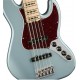 FENDER AMERICAN ELITE JAZZ BASS V SATIN BLUE MP body