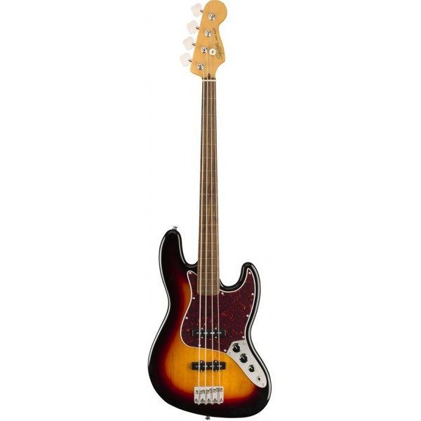 SQUIER CLASSIC VIBE 60 JAZZ BASS FRETLESS 3T SB IL