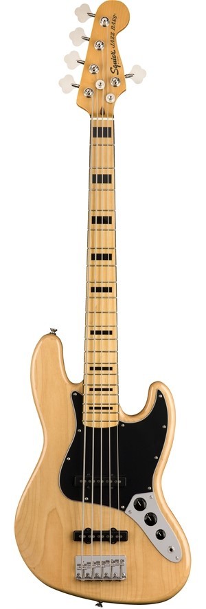 SQUIER CLASSIC VIBE 70 JAZZ BASS V NATURAL MP 5 CUERDAS - Ardemadrid