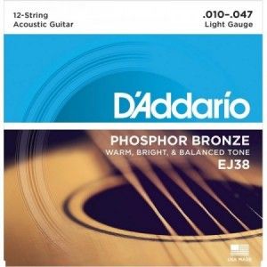 DADDARIO EJ38 010-047 12 CUERDAS