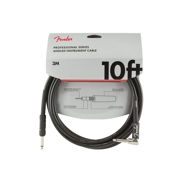 FENDER CABLE PROFESSIONAL SERIES 3M ACODADO