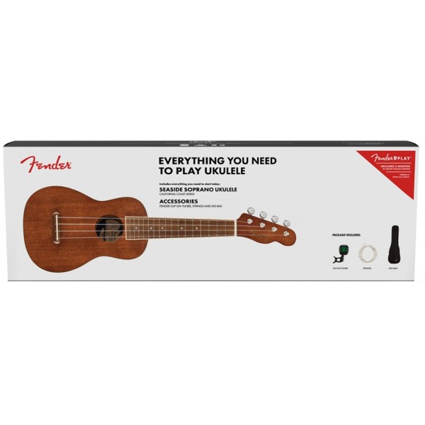 FENDER PACK UKELELE SEASIDE SOPRANO caja