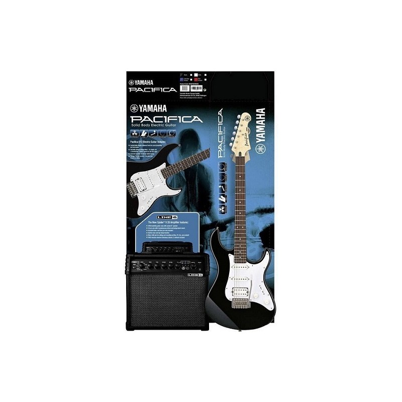 YAMAHA PACK PACIFICA 012 NEGRA L6 SPIDER V20 Ardemadrid microFusa