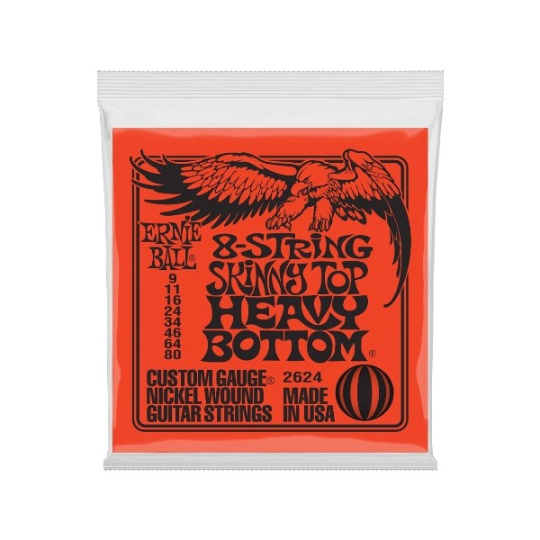 ERNIE BALL SKINNY TOP HB 9-80 8 CUERDAS