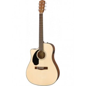 FENDER CD-60SCE DREADNOUGHT NATURAL WN ZURDO