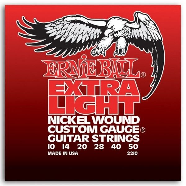 ERNIE BALL NICKEL WOUND CUSTOM GAUGE 10-50