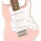 SQUIER MINI STRATO SHELL PINK body