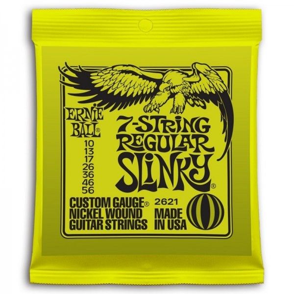 ERNIE BALL SLINKY 7ST REGULAR 10-56. 7 CUERDAS