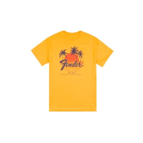 FENDER CAMISETA PALMERAS AMARILLA M