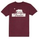 FENDER CAMISETA OSO GRANATE L