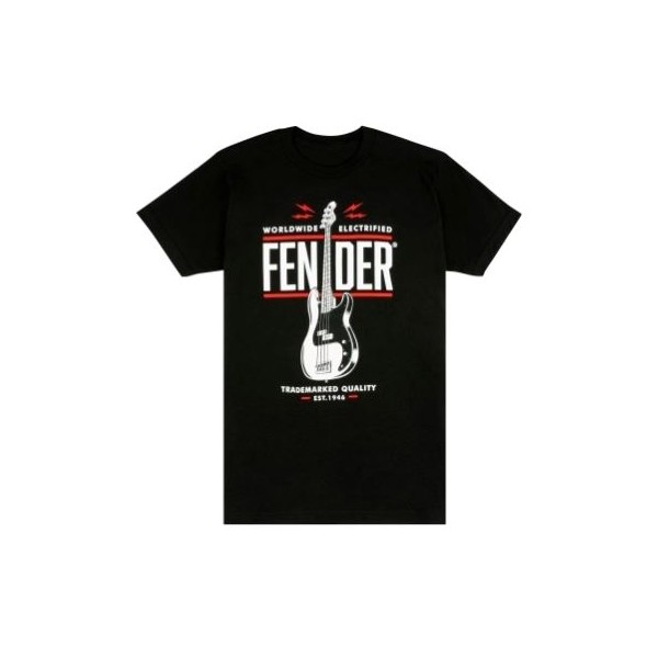 FENDER CAMISETA P BASS NEGRA L