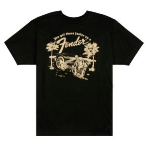 FENDER CAMISETA GET THERE FASTER NEGRA L