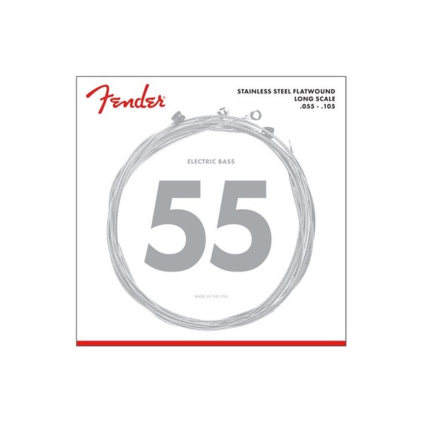 FENDER 9050 STAINLESS FLATWOUND M 55-105
