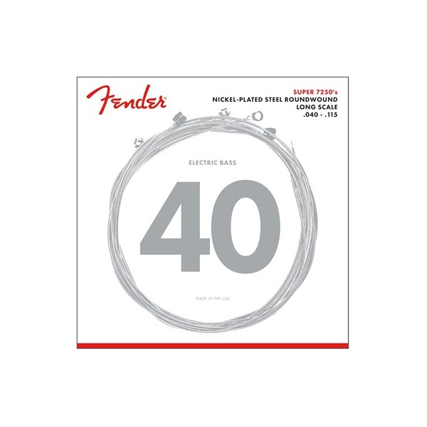 FENDER 7250 NPS ROUNDWOUND L 40-125 5 CUERDAS