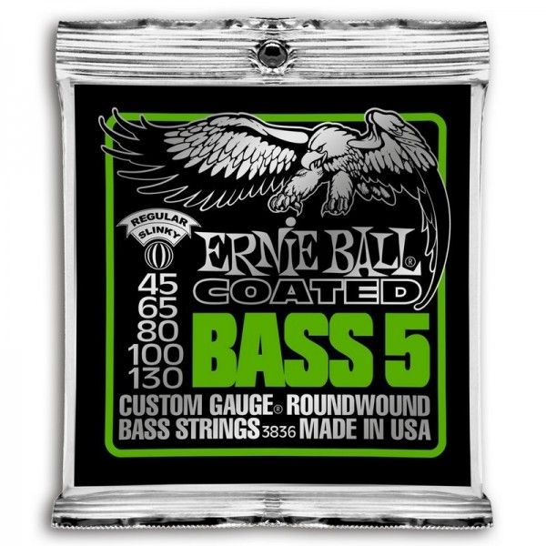 ERNIE BALL SLINKY COATED 45-130. 5 CUERDAS