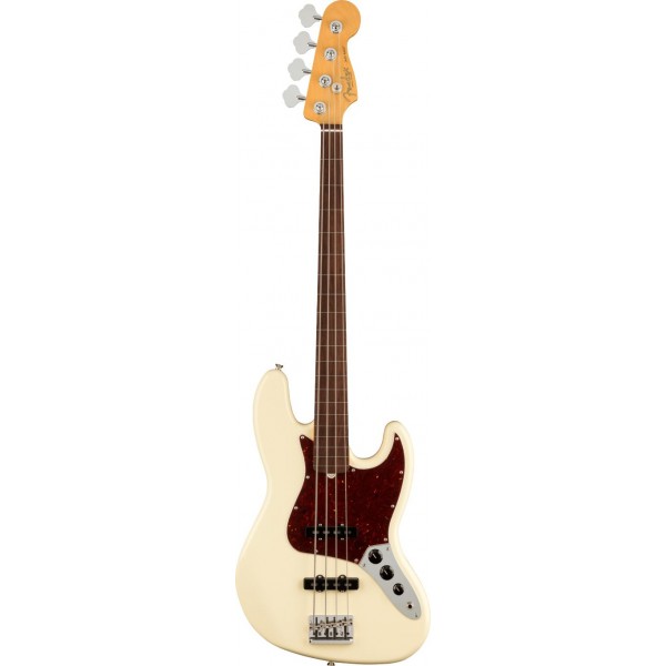 FENDER AMERICAN PRO II JAZZ BASS FRETLESS OW RW