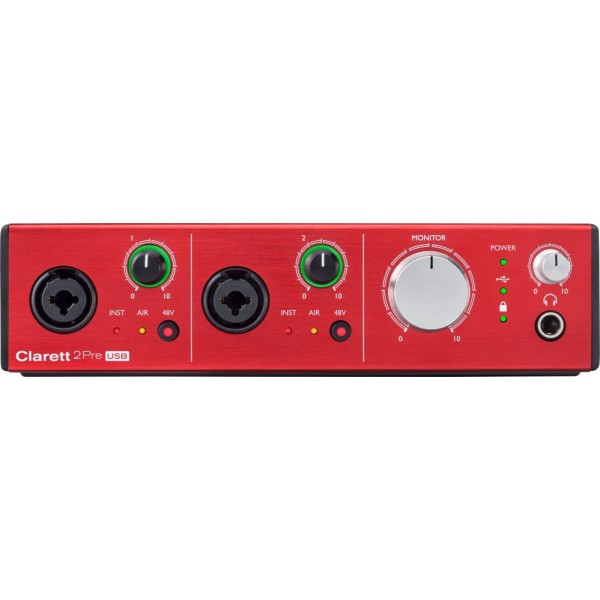 FOCUSRITE CLARETT 2 PRE USB tras