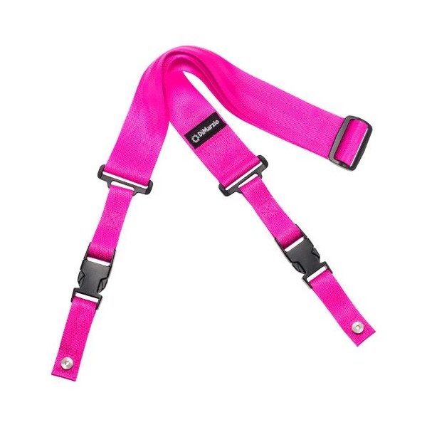 DIMARZIO CLIPLOCK NYLON ROSA NEON