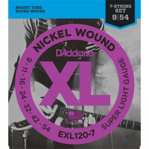 DADDARIO EXL120 7 CUERDAS 09-54