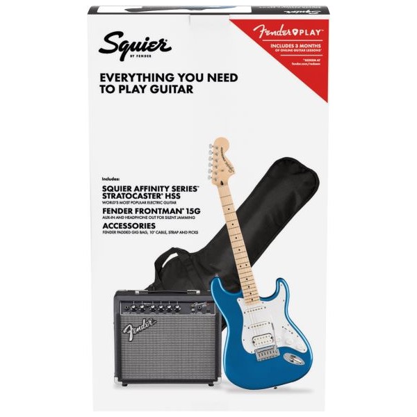 SQUIER PACK STRATO LPB AFFINITY Y FRONTMAN 15