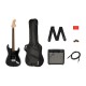 SQUIER PACK STRATO BLK AFFINITY Y FRONTMAN 15 2