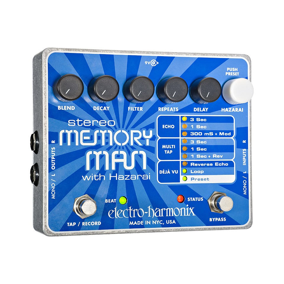 Electro-Harmonix Memory Man　STEREO Amazon.com: Electro-Harmonix Stereo Memory Man with Hazarai