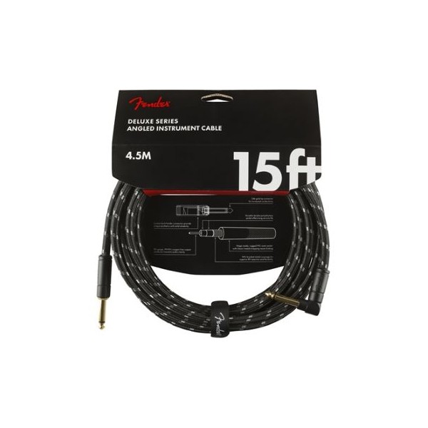 FENDER CABLE DELUXE TWEED NEGRO 4,5M