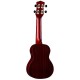 LUNA VINTAGE MAHOGANY SOPRANO RED SATIN tras