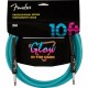 FENDER CABLE PRO GLOW IN THE DARK AZUL 3M