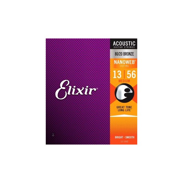 ELIXIR NANOWEB 80/20 BRONZE 13-56