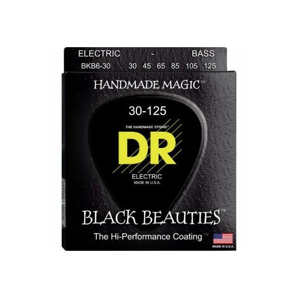 DR BKB6-30 BLACK BEAUTIES 6 CUERDAS