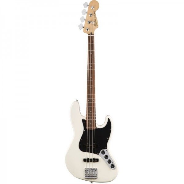 FENDER JAZZ BASS DELUXE ACTIVE OLYMPIC WHITE PF