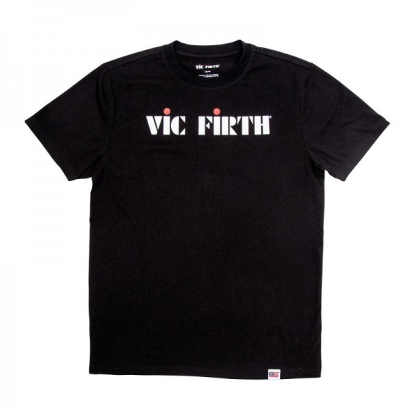 VIC FIRTH BLACK LOGO TEE CAMISETA VIC FIRTH TALLA M