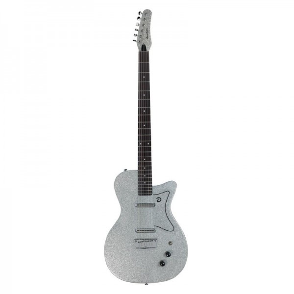 DANELECTRO BARITONE DOLPHIN SILVER METALFLAKE