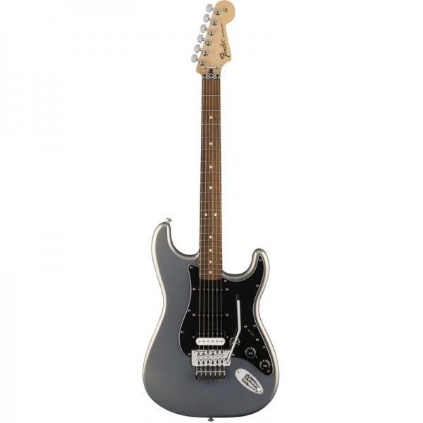 FENDER STRATO STD HSS FLOYD ROSE GHOST SILVER PF