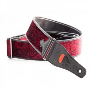 RIGHTON T PAISLEY VELVET RED